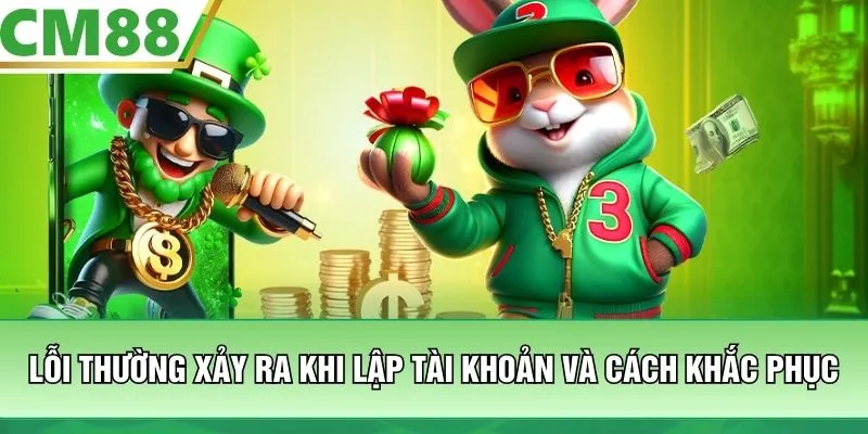 Lỗi thường xảy ra khi lập tài khoản và cách khắc phục